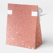 ローズゴールド グリッツ グリッター ブライダルシャワー フェイバーボックス (裏面サイド)