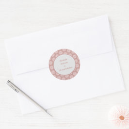 ローズゴールド グレー ピンク 50歳のバースデー ラウンドシール