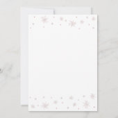 ローズゴールド |サプライズモダンリタイアパーティー 招待状 (裏面)