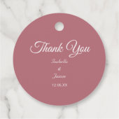 ローズゴールド サンクス フェイバータグ (裏面)