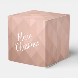 ローズゴールド シック メタリック クリスマス ホリデー フェイバーボックス