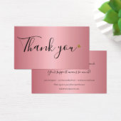ローズゴールド ショッピング割引カード お買い上げありがとうございます (デスク)