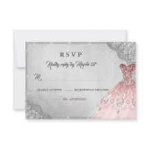 ローズゴールド シルバー ダイヤモンド スパークル ドレス RSVP