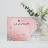 ローズゴールド ダイヤモンド スパークル ドレス RSVP (スタンド正面)