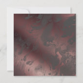 ローズゴールド & ダークグレー大理石 お祝いに参加しよう 招待状 (裏面)