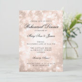 ローズゴールド チャンピエンボケ 上品なリハーサルディナー 招待状 (スタンド正面)