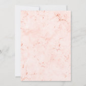 ローズゴールド ツリー オブ ライフ バット ミッツヴァ 招待状 (裏面)