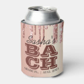 ローズゴールド ドリップス バチェロレッテパーティー 専用 缶クーラー (缶正面)