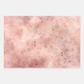 ローズゴールド ドリーミー クラウド ラッピングペーパーシート (正面3)