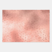 ローズゴールド ドリーミー クラウド ラッピングペーパーシート (正面2)