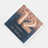 ローズゴールド ネイビーブルー 12歳の誕生日パーティー (コーナー)