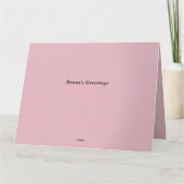 ローズゴールド.ハッピーバースデーママ！ カード (裏面)