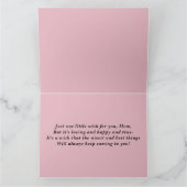 ローズゴールド.ハッピーバースデーママ！ カード (内部)