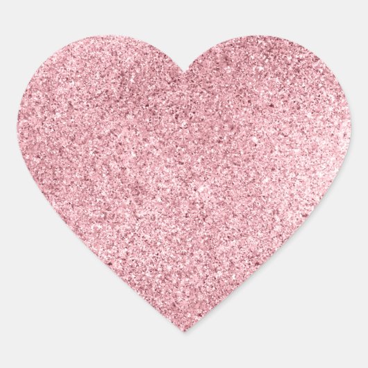 ローズゴールド ハートシール (正面)