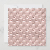 ローズゴールド パリ スイート シックスティーン 誕生日パーティー 招待状 (裏面)