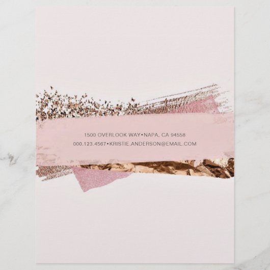 ローズゴールド & ピンクラベル 価格とサービス チラシ (裏面)