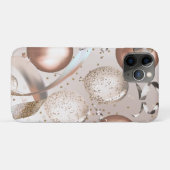 ローズゴールド ピンクリボン グリッターバルーン Case-Mate iPhoneケース (裏面(横))