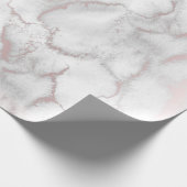 ローズゴールド ピンク大理石 モダン おしゃれ トレンディ パーティ ラッピングペーパー (角)