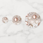 ローズゴールド ピンク グリッター バルーン 誕生日パーティー コンフェッティ (裏面)