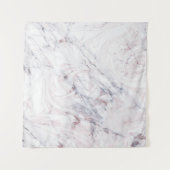 ローズゴールド ピンク グレー マーブル スワール グリッター バックドロップ タペストリー (正面)