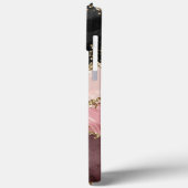 ローズゴールド ピンク ストラタ グリッター グラム Case-Mate iPhoneケース (裏面 / 左)