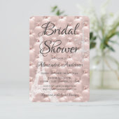 ローズゴールド ピンク パリ ブライダルシャワー 招待状 (スタンド正面)