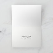 ローズゴールド フェイク ギラギラ メリークリスマス シーズンカード (内部)