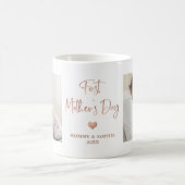 ローズゴールド |フォトスクリプト母の日 コーヒーマグカップ (中央)