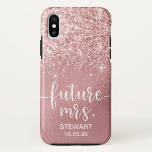 ローズゴールド フューチャー ミセス グリッター Case-Mate iPhoneケース iPhone XSケース
