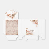 ローズゴールド フラワー ニカ・ムバラク お祝い箱 フェイバーボックス (折り畳みなし)