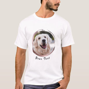 ローズゴールド・フレパーソナライズされたーム・ドッグの写真 Tシャツ