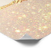 ローズゴールド ブラック エレガント モダン ガーリー 価格 QRコード ポスター (角)