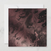 ローズゴールド & ブラック マーブル お祝いに参加しよう 招待状 (裏面)