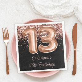 ローズゴールド ブラック 13歳の誕生日パーティー