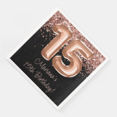 ローズゴールド ブラック 15歳の誕生日パーティー (コーナー)