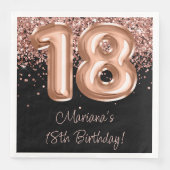 ローズゴールド ブラック 18歳の誕生日パーティー (正面)