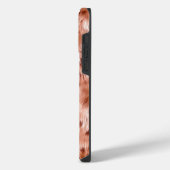 ローズゴールド ブラッシュピンク ヒョウ柄 iPhoneケース (左側面)