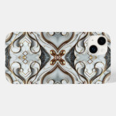 ローズゴールド ホワイトマーブル 高級感あふれるゴージャスデザイン Case-Mate iPhoneケース (裏面 (横))