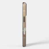 ローズゴールド マーブル ゴールドラメ モノグラム Case-Mate iPhoneケース (裏面 / 右)