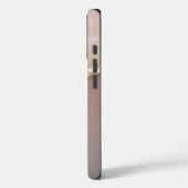 ローズゴールド マーブル ゴールドラメ モノグラム Case-Mate iPhoneケース (裏面 / 左)