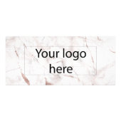 ローズゴールド マーブル ロゴ追加 価格リスト ラックカード (裏面)