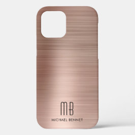 ローズゴールド メタル モノグラム Case-Mate iPhoneケース iPhone 12ケース