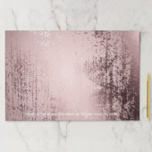 ローズゴールド ラグジュアリー メタリック パーソナライズされた ペーパーパッド (インサイチュ)