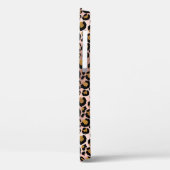 ローズゴールド レオパード 手書き名前 メタル Case-Mate iPhoneケース (裏面 / 左)