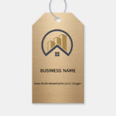 ローズゴールド | レッドカラー実在エテート ギフトタグ (正面)