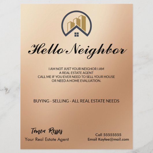 ローズゴールド | レッドカラー実在エテート チラシ (正面)