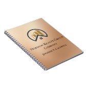 ローズゴールド | レッドカラー実在エテート ノートブック (右側)