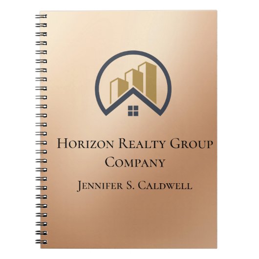 ローズゴールド | レッドカラー実在エテート ノートブック (正面)