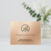 ローズゴールド | レッドカラー実在エテート ポストカード (スタンド正面)