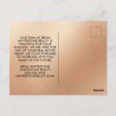 ローズゴールド | レッドカラー実在エテート ポストカード (裏面)